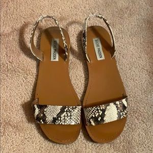 Steve Madden snakeskin sandals